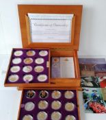 The Queen Elizabeth II Golden Jubilee Collection, 24 coin set of Silver Proof Crowns issued from the