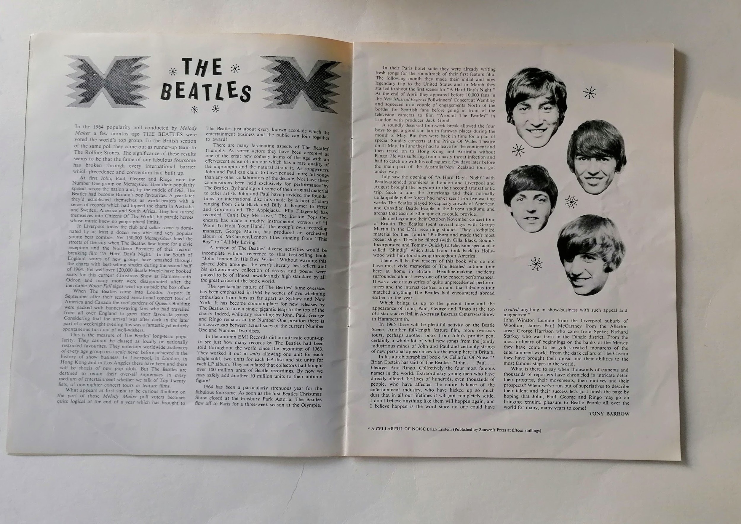 THE BEATLES: original autographs from the Fab Four (three one side, Ringo Starr verso) obtained by - Image 7 of 11