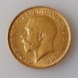 A George V gold half-sovereign, 1913