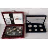 A Royal Mint UK 2007 Family Silver Collection, comprising six silver proof coins, cased with booklet