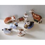 A Royal Crown Derby Leicestershire Fox 1488/1500, Holly Donkey Foal, 219/1500, both with CoA,