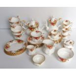 A fifty-piece Royal Albert Old Country Roses tea/coffee service and part dinner service