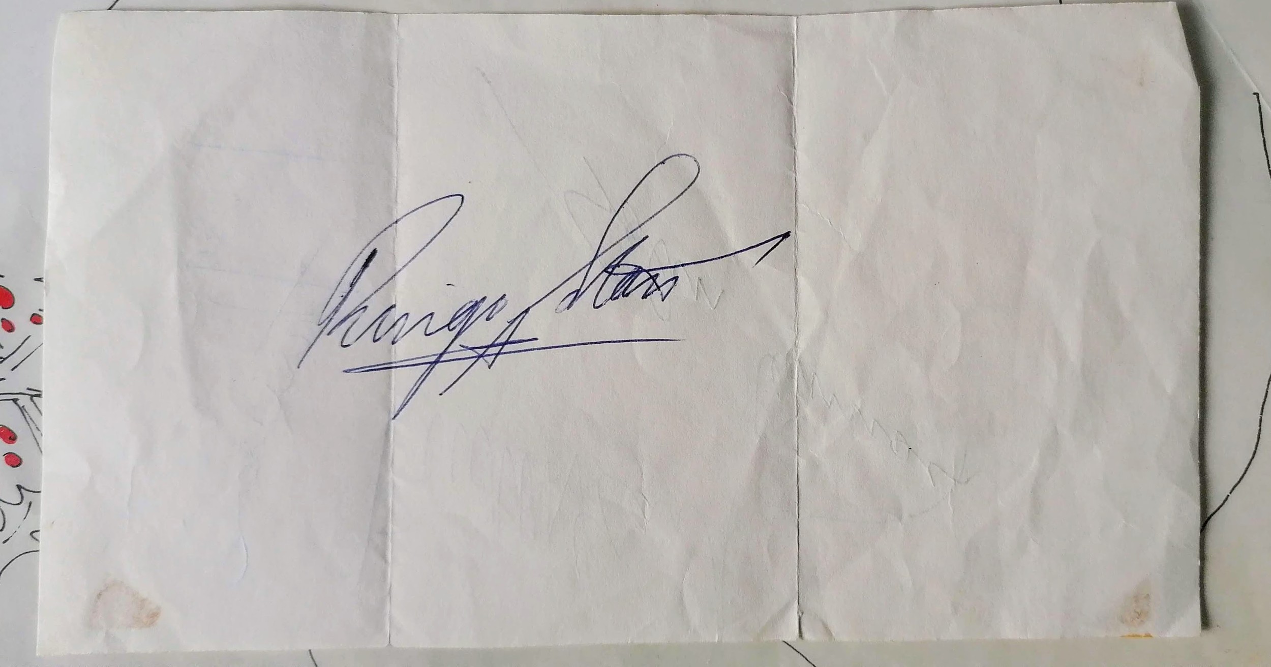 THE BEATLES: original autographs from the Fab Four (three one side, Ringo Starr verso) obtained by - Image 3 of 11