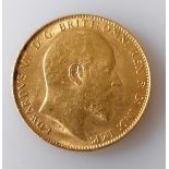 An Edwardian gold full-sovereign, 1910