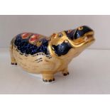 A Royal Crown Derby paperweight, Hippopotamus, limited edition 953/2500, CoA and original box, in