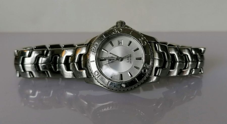 A TAG Heuer Link 200 Meters ladies quartz watch, 27mm dial, face 19mm, WJ1310, DR6142 - Image 4 of 5
