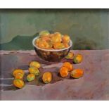 John Sprakes RBA, ROI (b.1936-) KUMQUATS, oil on board, glazed, framed, signed and dated '97, bottom