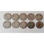 A selection of 33 East India and later Victorian silver one rupee coins comprising 1840 x 10,