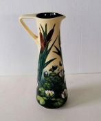 A Moorcroft Lamia pattern ewer, designed by Rachel Bishop, impressed and painted factory marks to ba