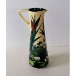 A Moorcroft Lamia pattern ewer, designed by Rachel Bishop, impressed and painted factory marks to ba