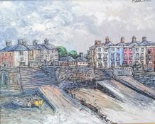 Robert William Hill (1932-1990), LOWESTOFT, NORFOLK, oil on canvas, signed top right, 40 x 50 cm