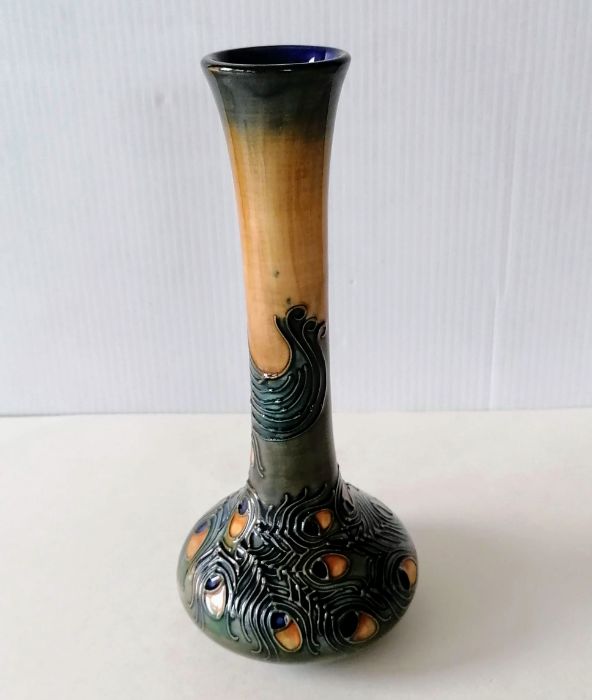 A Moorcroft Pottery phoenix pattern vase designed by Rachel Bishop, 21 cm H, c.1996 - Image 2 of 3