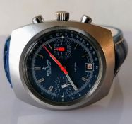 A Breitling Datora Chronograph 2018 manual wristwatch, early 1970's, with stainless steel case, seri