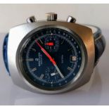 A Breitling Datora Chronograph 2018 manual wristwatch, early 1970's, with stainless steel case, seri
