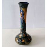 A Moorcroft Pottery phoenix pattern vase designed by Rachel Bishop, 21 cm H, c.1996