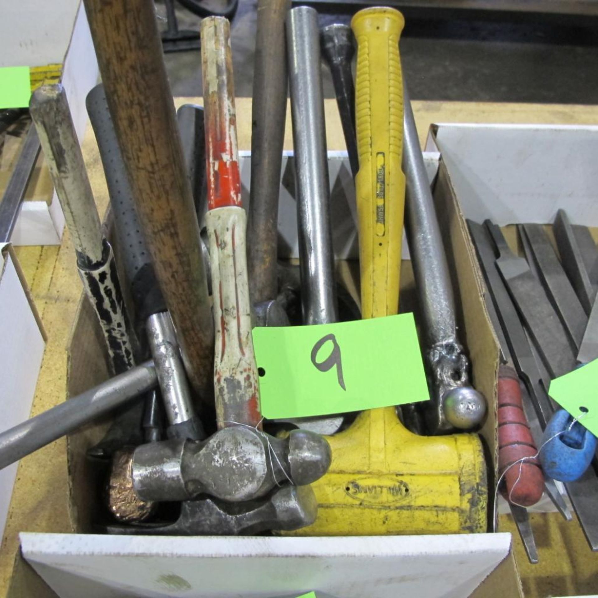 LOT OF 9 BOXES OF HAND TOOLS INCL ALLEN KEYS, FILES, HAMMERS/MALLETS, CUTTERS, CRESCENT WRENCHES DRI - Image 4 of 10