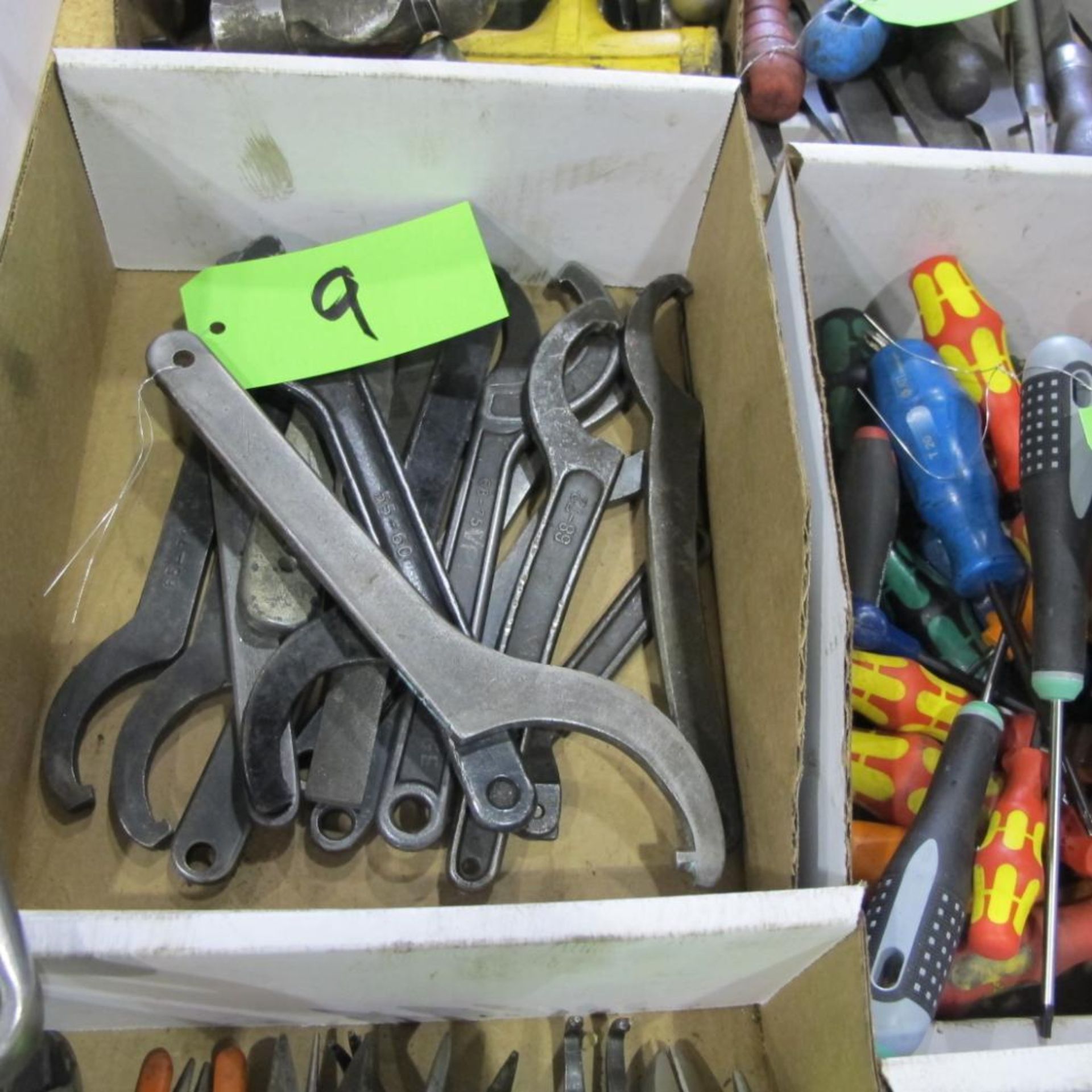 LOT OF 9 BOXES OF HAND TOOLS INCL ALLEN KEYS, FILES, HAMMERS/MALLETS, CUTTERS, CRESCENT WRENCHES DRI - Image 5 of 10