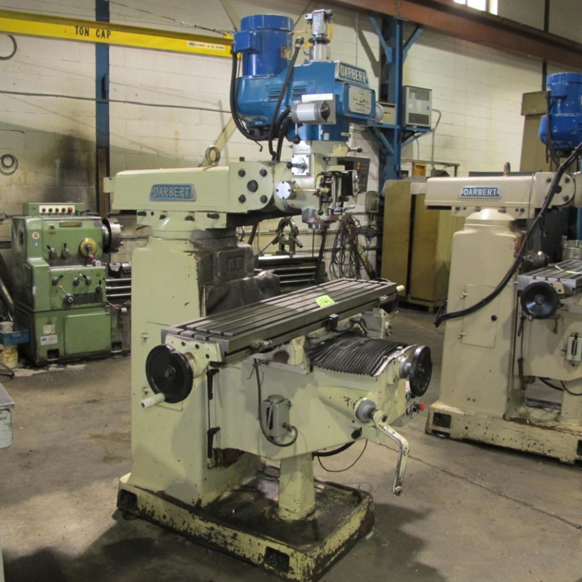 DARBERT MILL, POWER X, HEIDENHAIN 2 AX DRO, PDB, 12X54" POWER TABLE, 70-3600 RPM, 5 HP, SN 11541 - U - Image 2 of 7