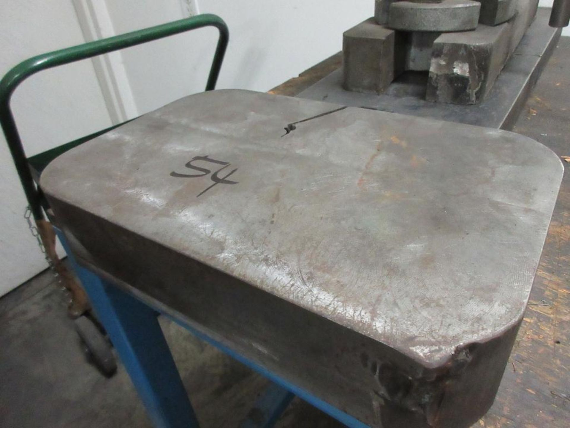 ARBOR PRESS, 2 STEEL PLATES - Image 4 of 4