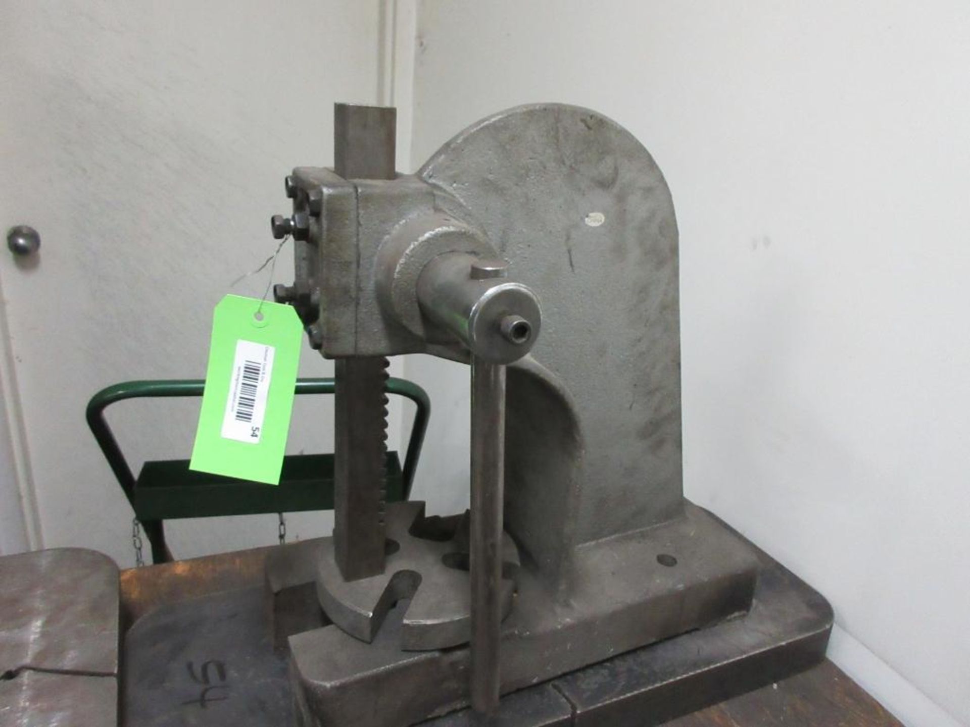 ARBOR PRESS, 2 STEEL PLATES - Image 2 of 4