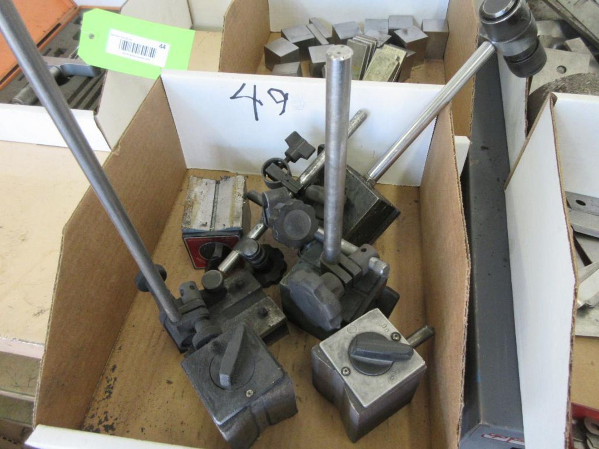 8 BOXES ASSOERTED PRECISION BLOCKS MAGNETIC BASES, CLAMPS ETC - Image 8 of 8