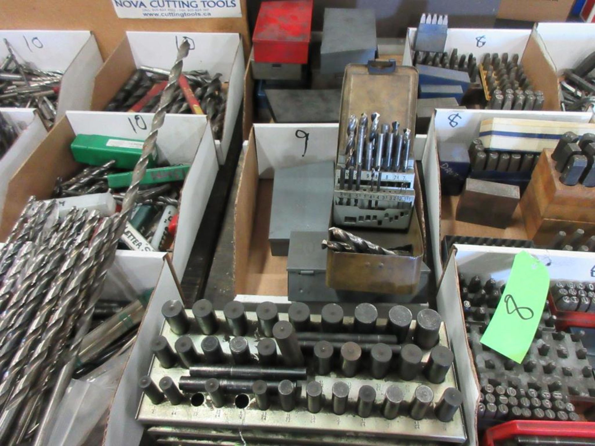 2 BOXES DRILL BITS AND RACK CENTER PUNCHES