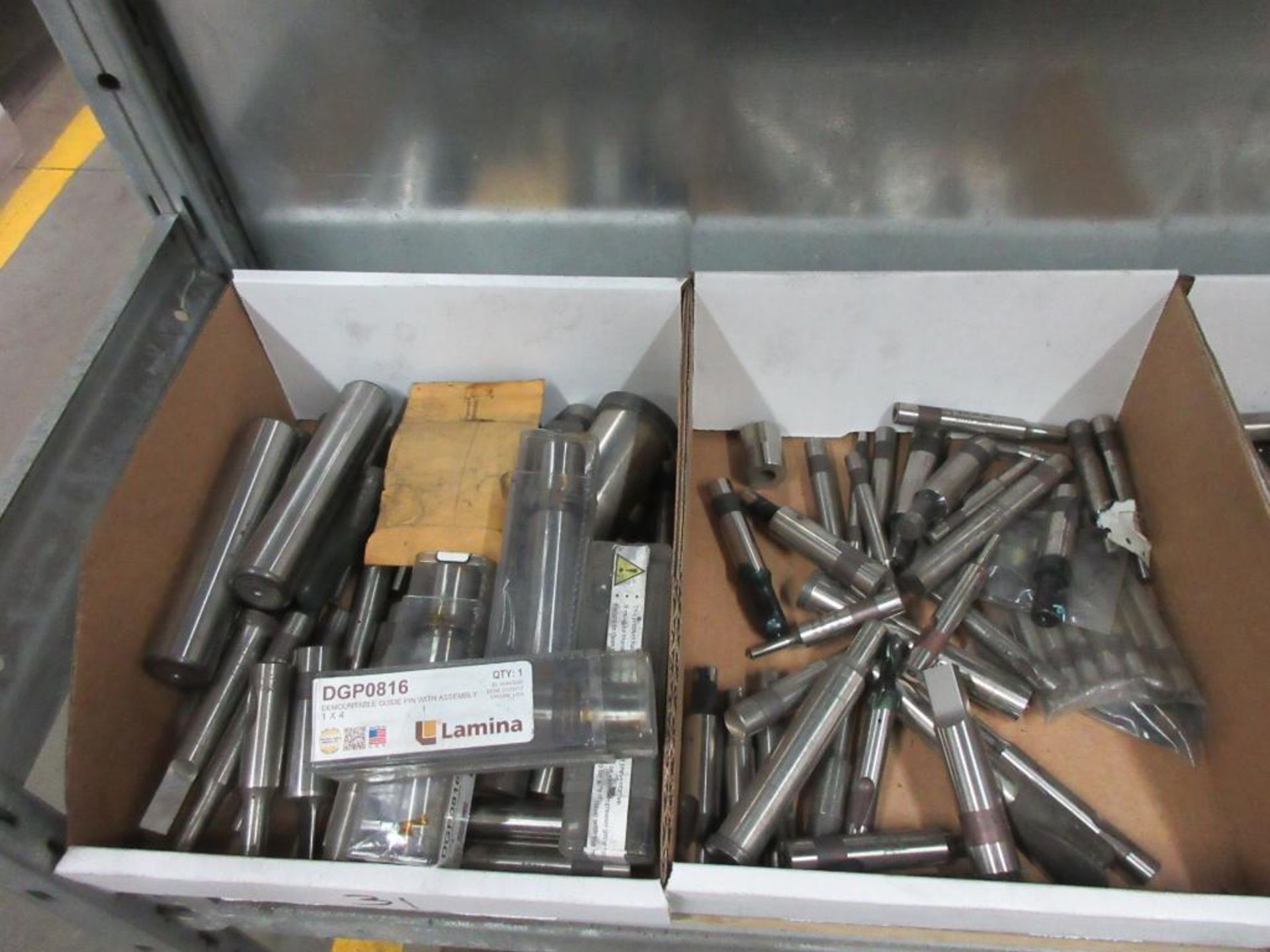 6 BOXES ASSORTED DEMOUNTABLE GUIDE PINS, 5 TOOL DRAWER BINS W/ GUIDE PINS - Image 3 of 11