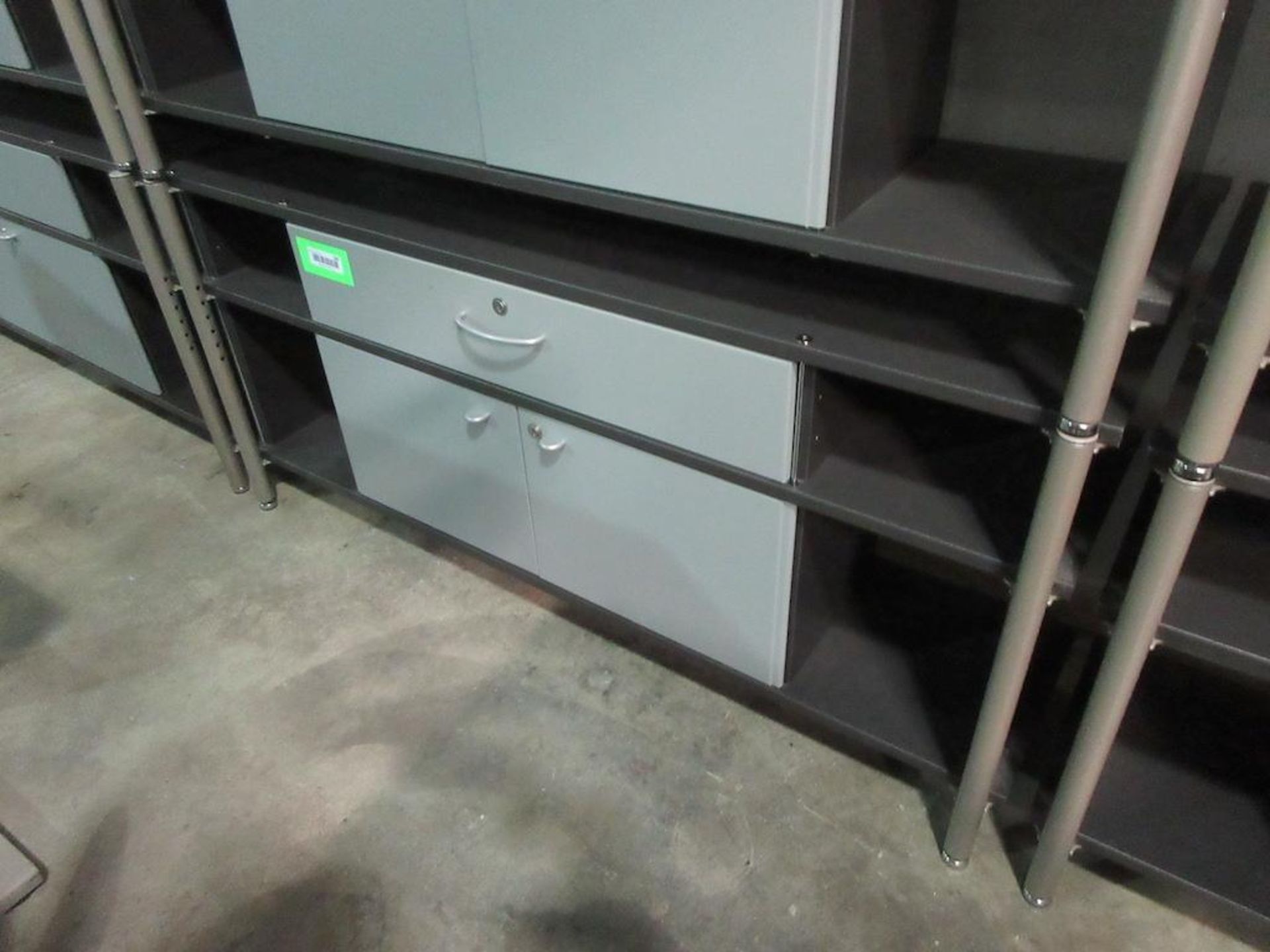 HERMAN MILLER METAL BOOKCASE, 54" X 24" X 13.5", 1 DRAWER, 2 DOOR CABINET (ITEM MJ420) - Image 2 of 2