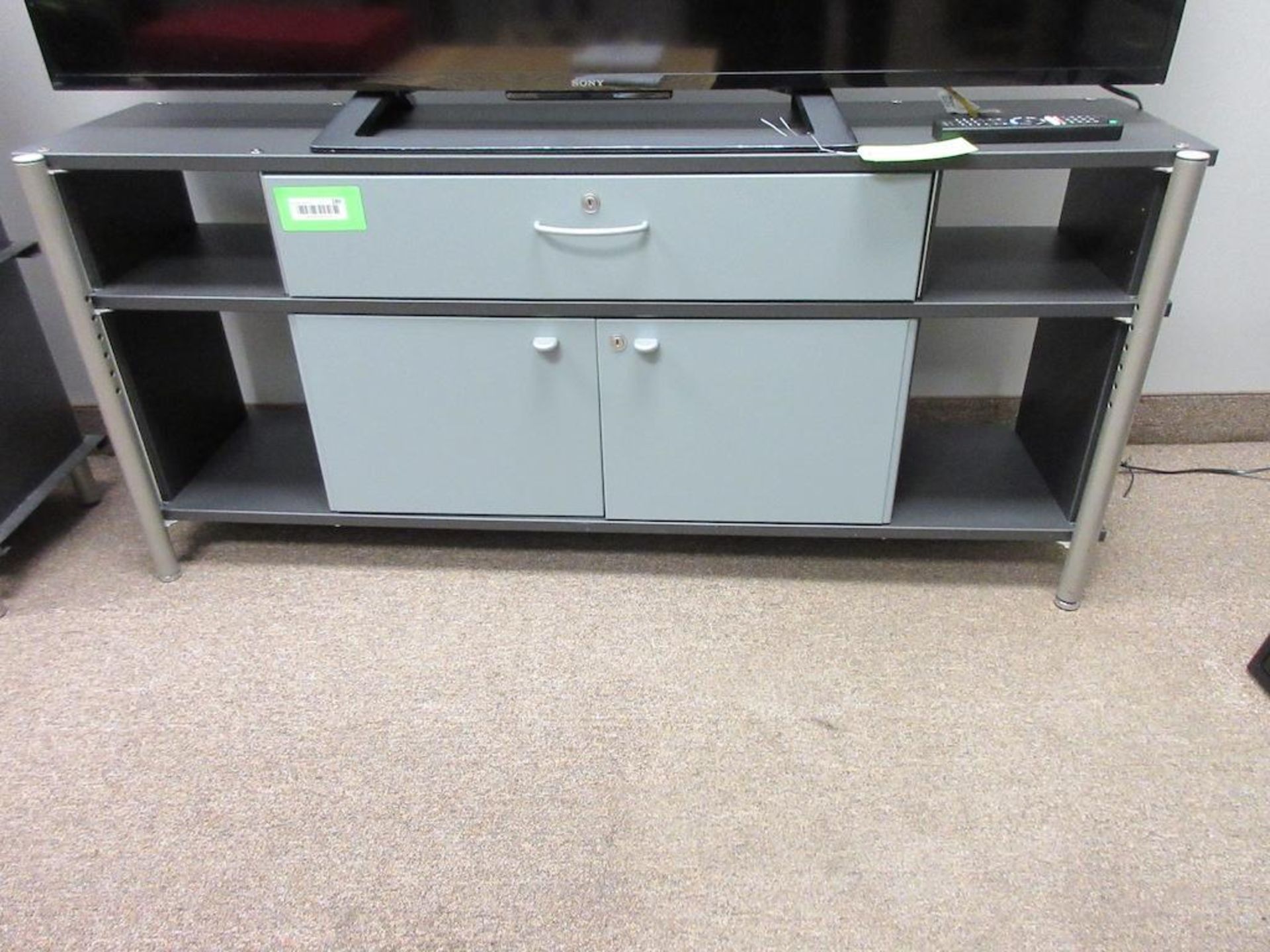 HERMAN MILLER METAL BOOKCASE, 54" X 24" X 13.5", 1 DRAWER, 2 DOOR CABINET (ITEM MJ420) - Image 2 of 2