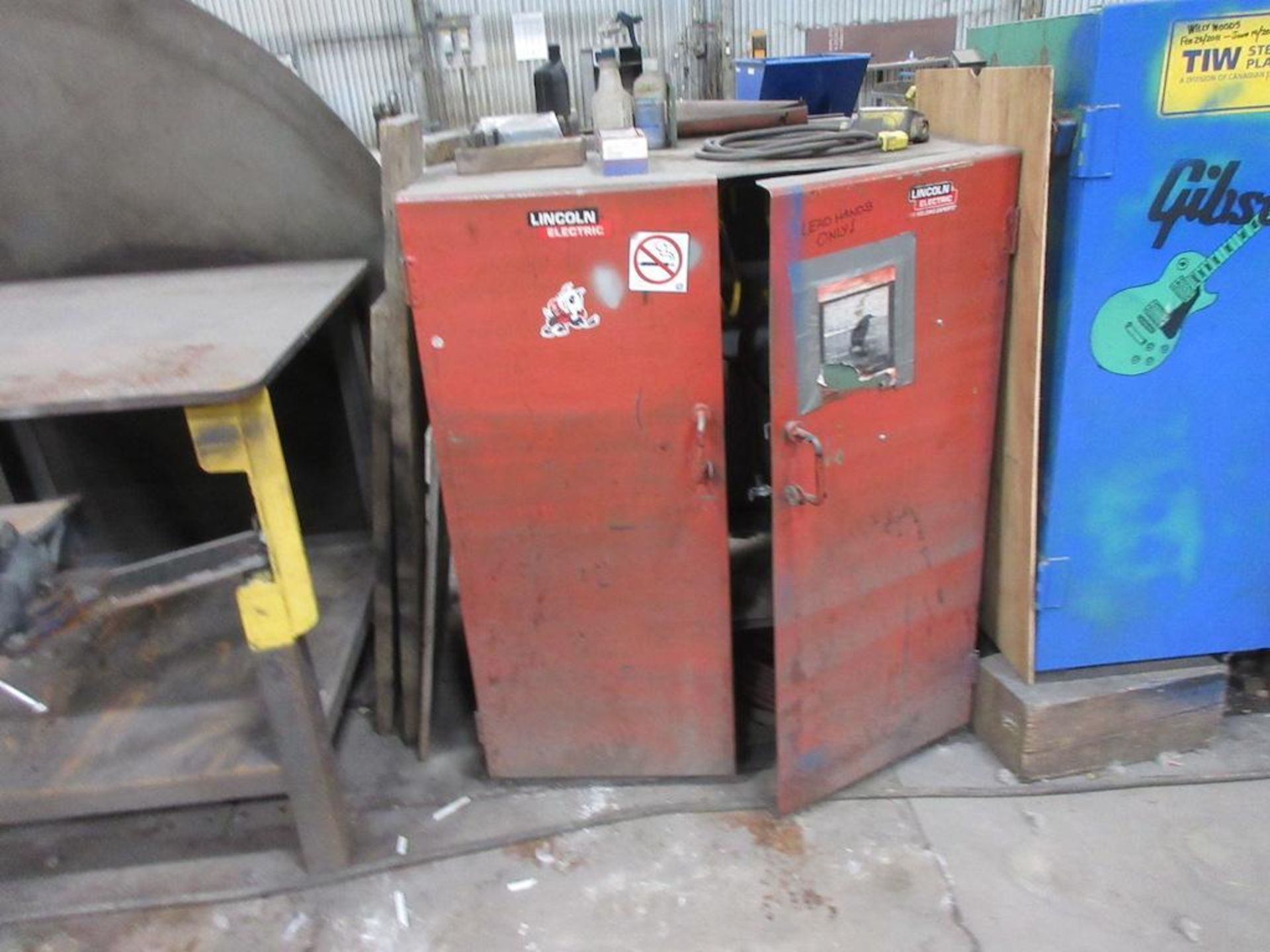 APPROX. (25) ASSORTED STEEL CABINETS WITH DOORS FACING BAY C - Image 7 of 25