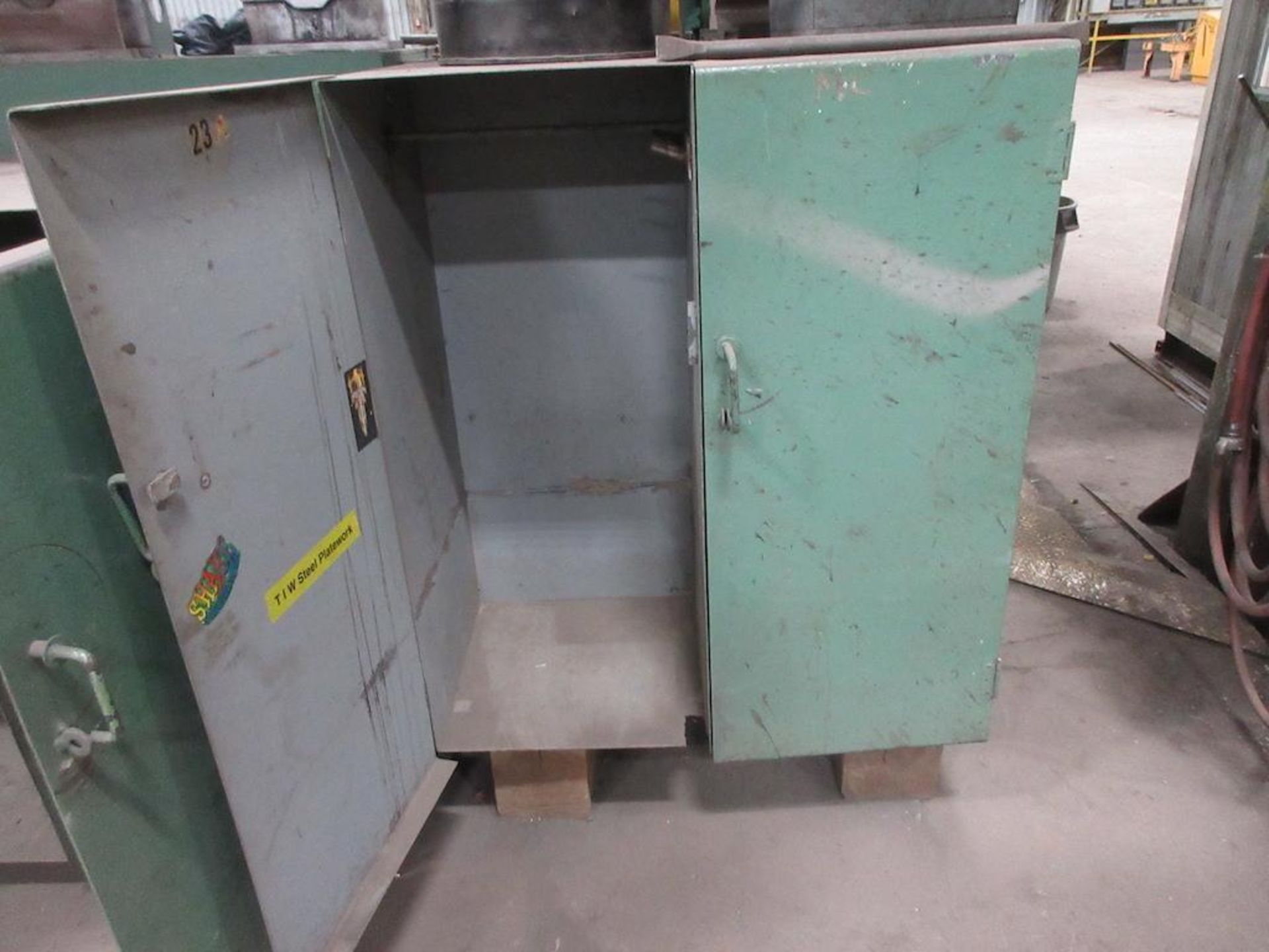 APPROX. (25) ASSORTED STEEL CABINETS WITH DOORS FACING BAY C - Image 11 of 25