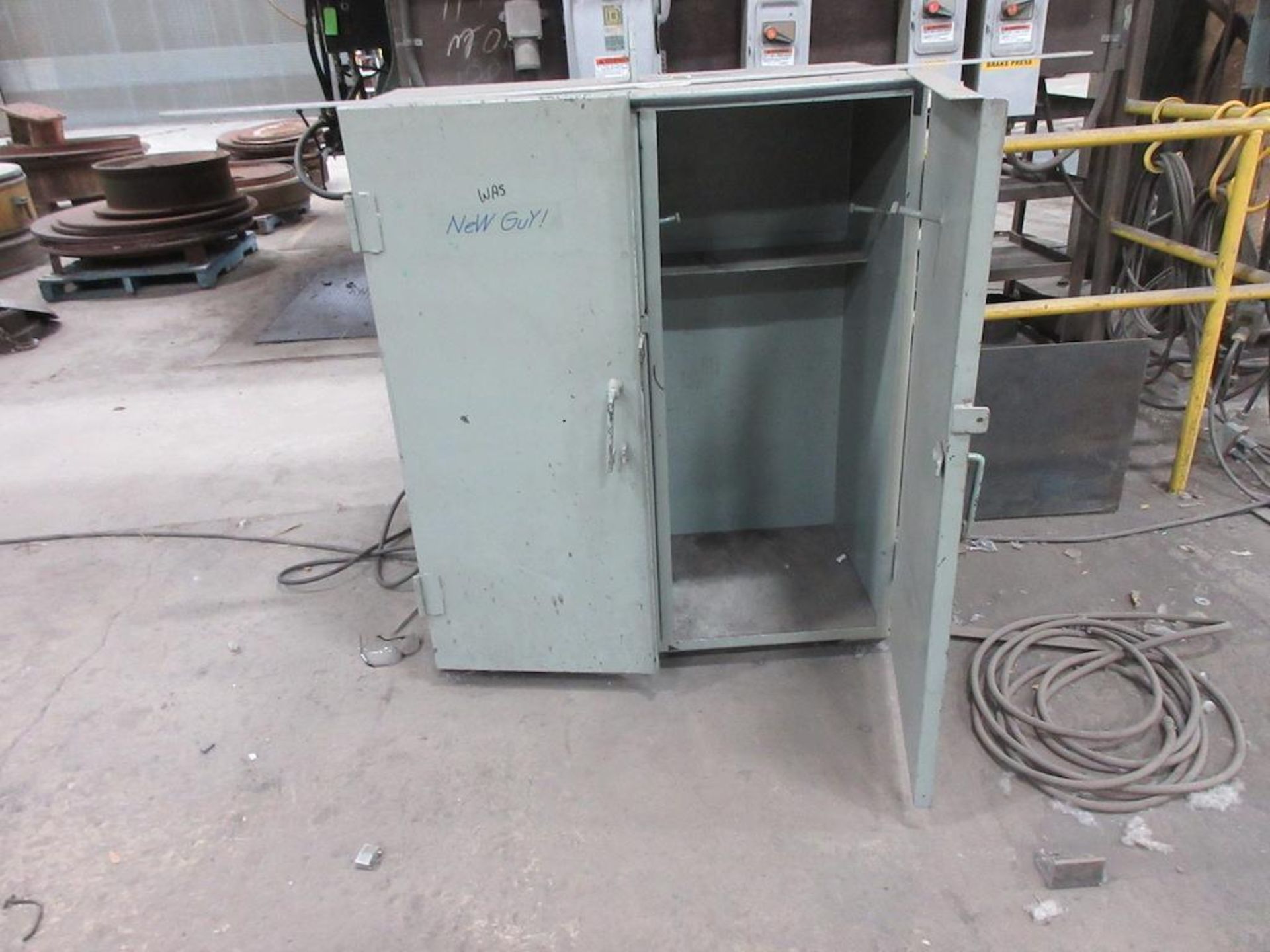 APPROX. (25) ASSORTED STEEL CABINETS WITH DOORS FACING BAY C - Image 6 of 25