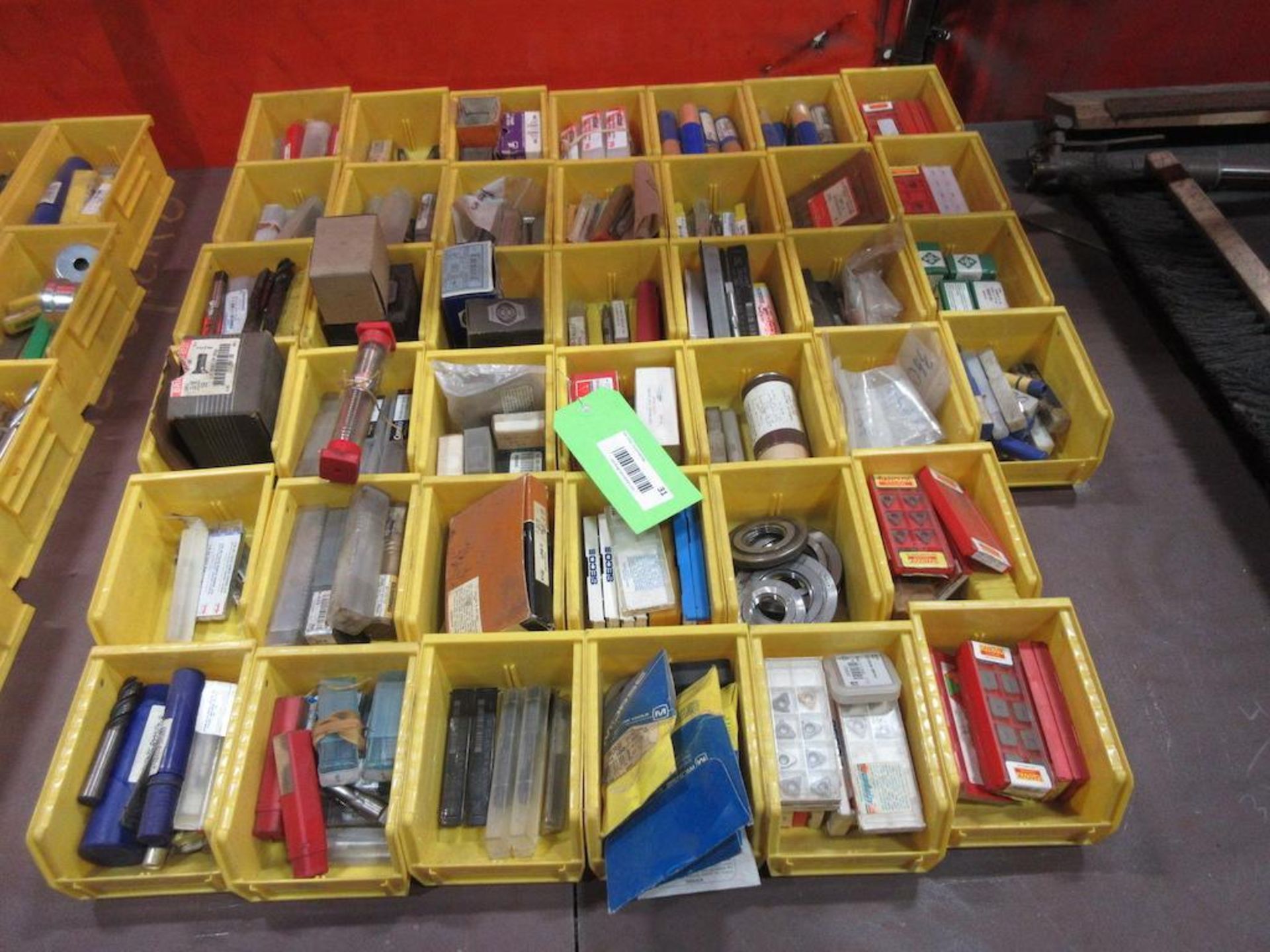 (40) BINS ASSORTED CUTTING TOOLS, SANDVIK, SECO, MORSE, REAMERS, CUTTERS ETC. - Image 2 of 4