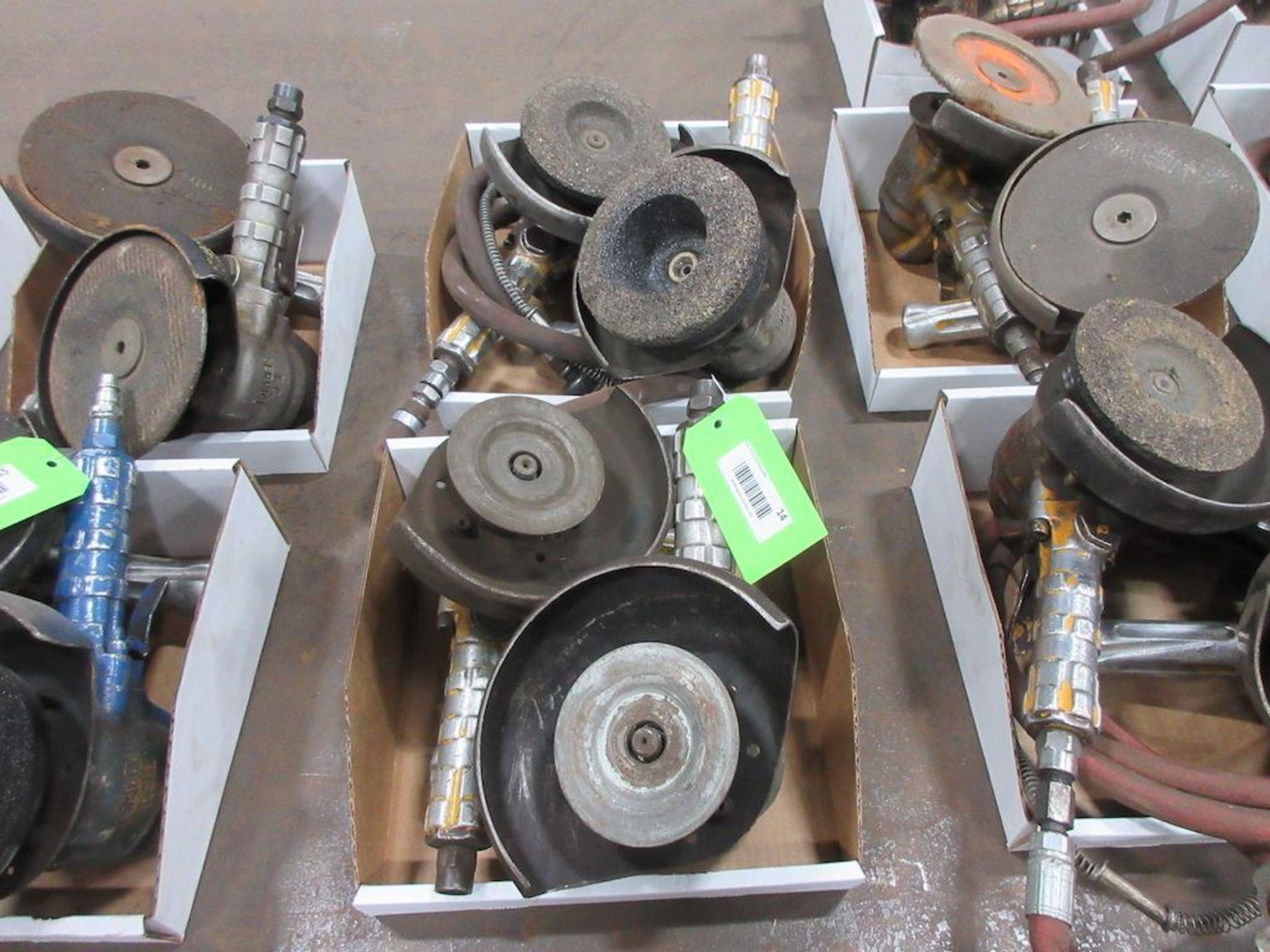 (4) HEAVY DUTY PNEUMATIC GRINDERS