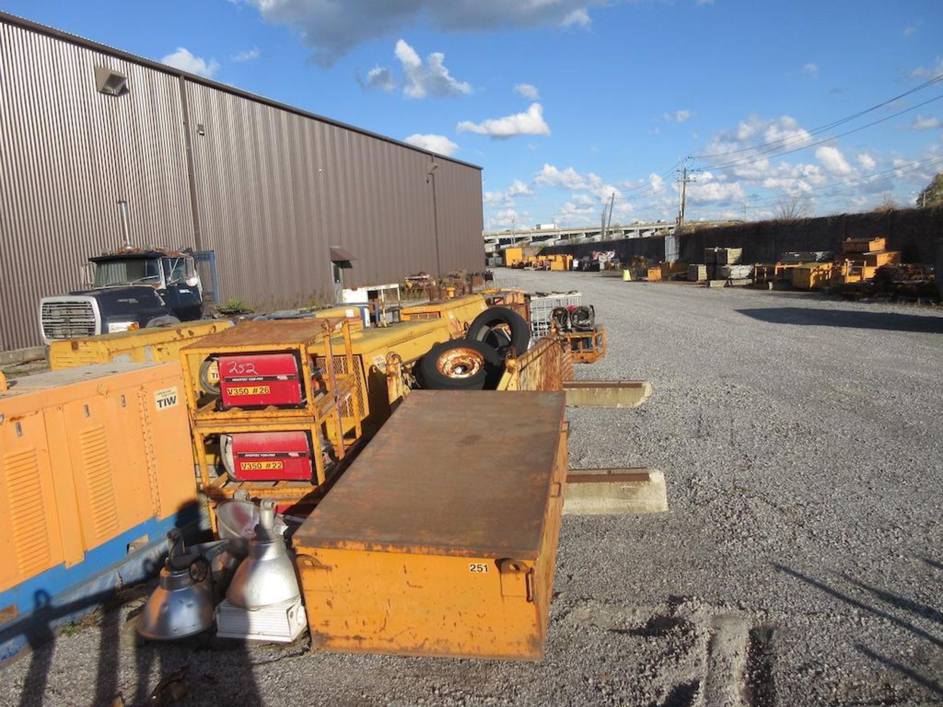 LOT OUTSIDE OF ASSORTED: (6) PORTABLE GENERATORS AND COMPRESSORS, LINCOLN ELECTRIC WELDER PARTS, STE - Image 2 of 11
