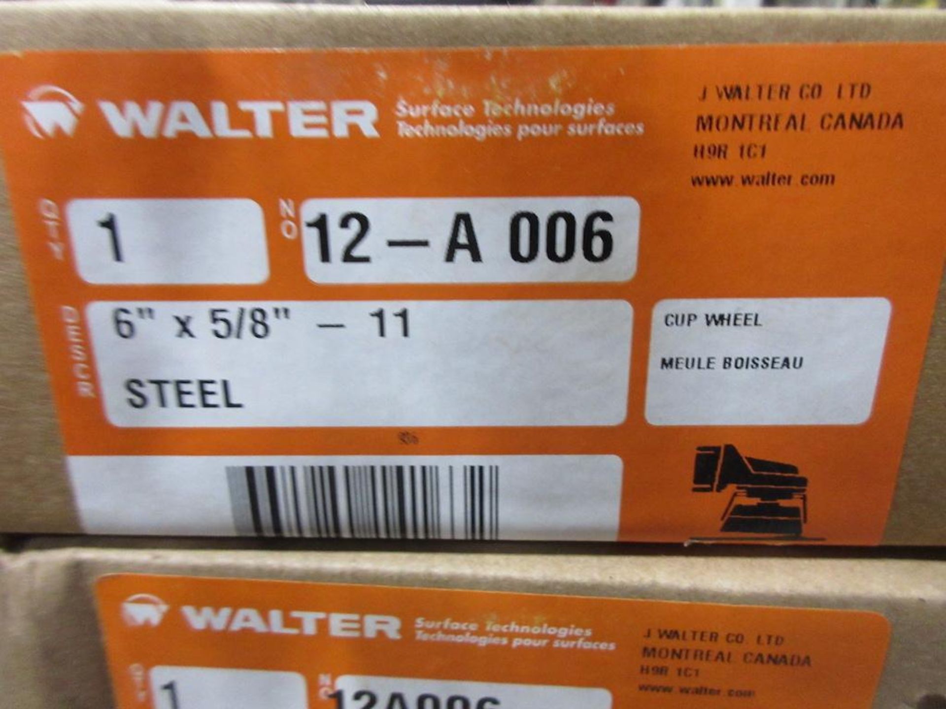 (27) WALTER GRINDING HEADS, 6" X 5/8", 5 DEGREE (NEW IN BOX) - Image 2 of 2