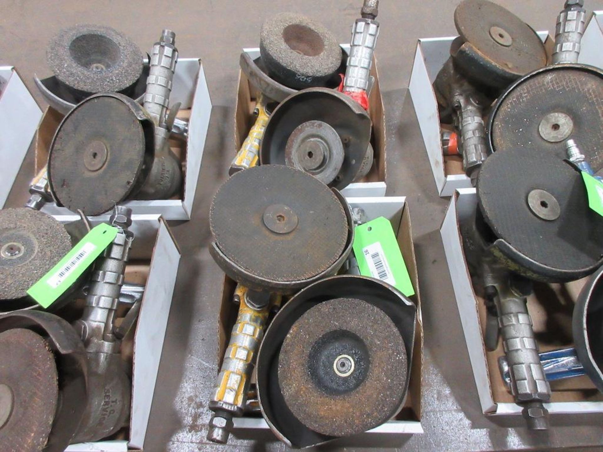 (4) HEAVY DUTY PNEUMATIC GRINDERS