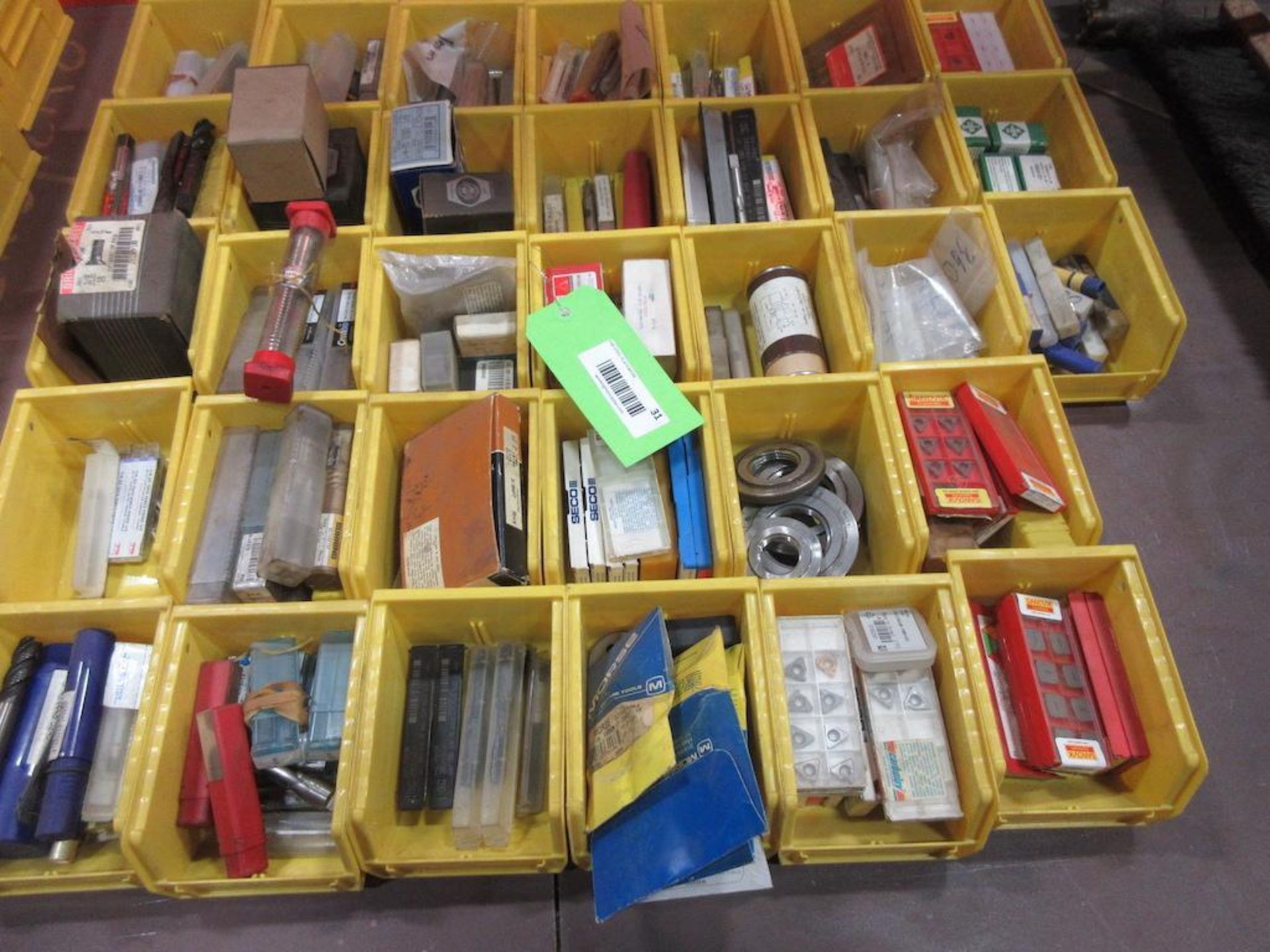 (40) BINS ASSORTED CUTTING TOOLS, SANDVIK, SECO, MORSE, REAMERS, CUTTERS ETC. - Image 4 of 4