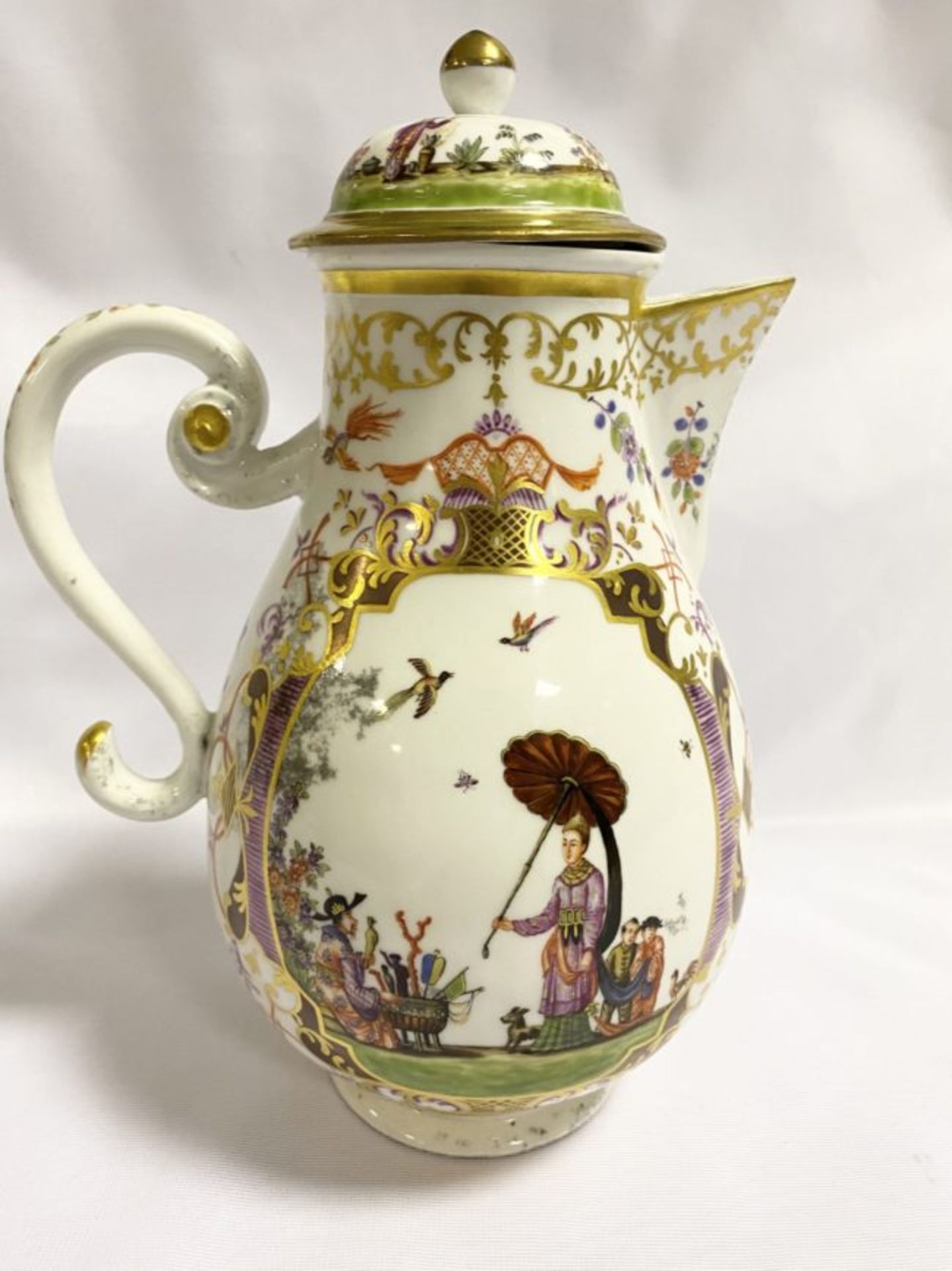 Meissen Höroldtchinoserien Kaffeekanne 1725