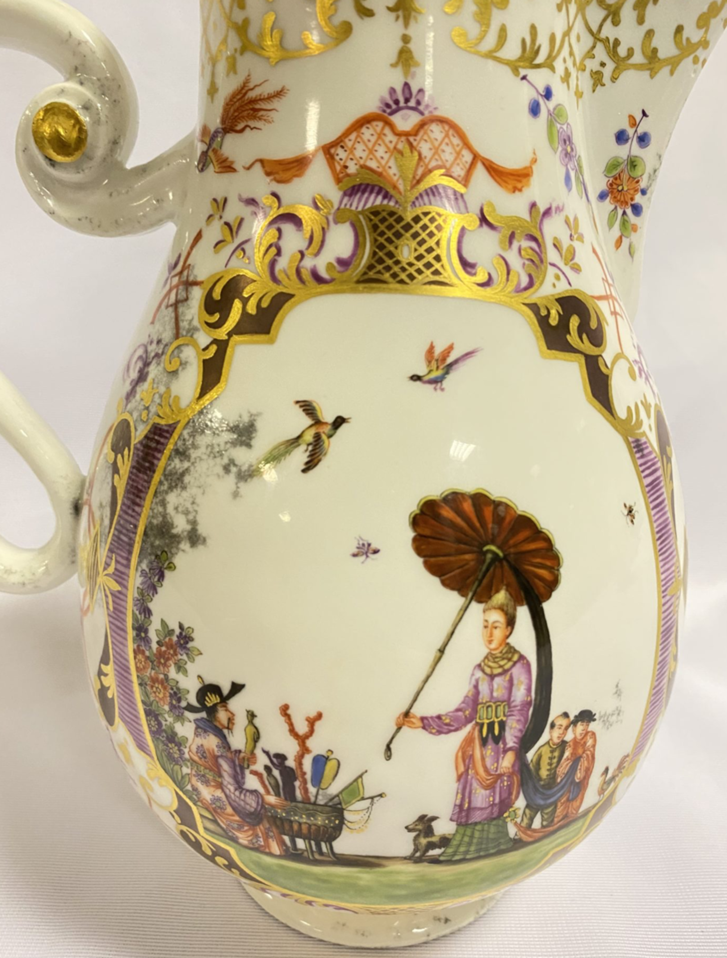 Meissen Höroldtchinoserien Kaffeekanne 1725 - Image 2 of 11