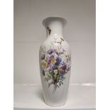 KPM Vase Fleurs en Terrase mit naturalistische Blumen 40cm