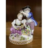 Meissen Porzellan Figur Gärtene Kinderpaar