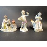 Drei Meissen Figuren