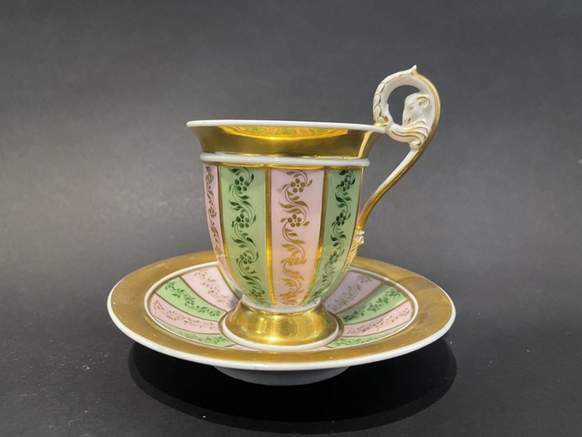 Biedermeier-Tasse mit Ut, KPM