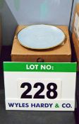 A Box containing Twelve CHURCHILL Stonecast Duck Egg Blue 10.25 inch Plates