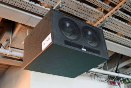 An EASTERN ACOUSTIC WORKS Ceiling hung Audio Monitor