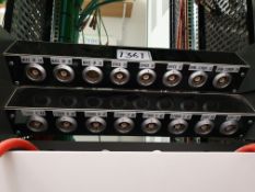 2: 8-Way Triax Patch Panels (Library Image for Illustration Purposes Only)