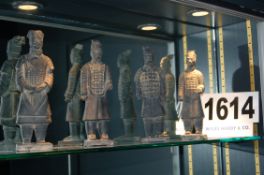 4: Various Miniature Ceramic Oriental Warrior Figurines