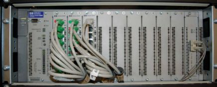 A HEWLETT PACKARD ProCurve Switch 4000M Modular Rack mounted Network Switch fitted One Switch Engine