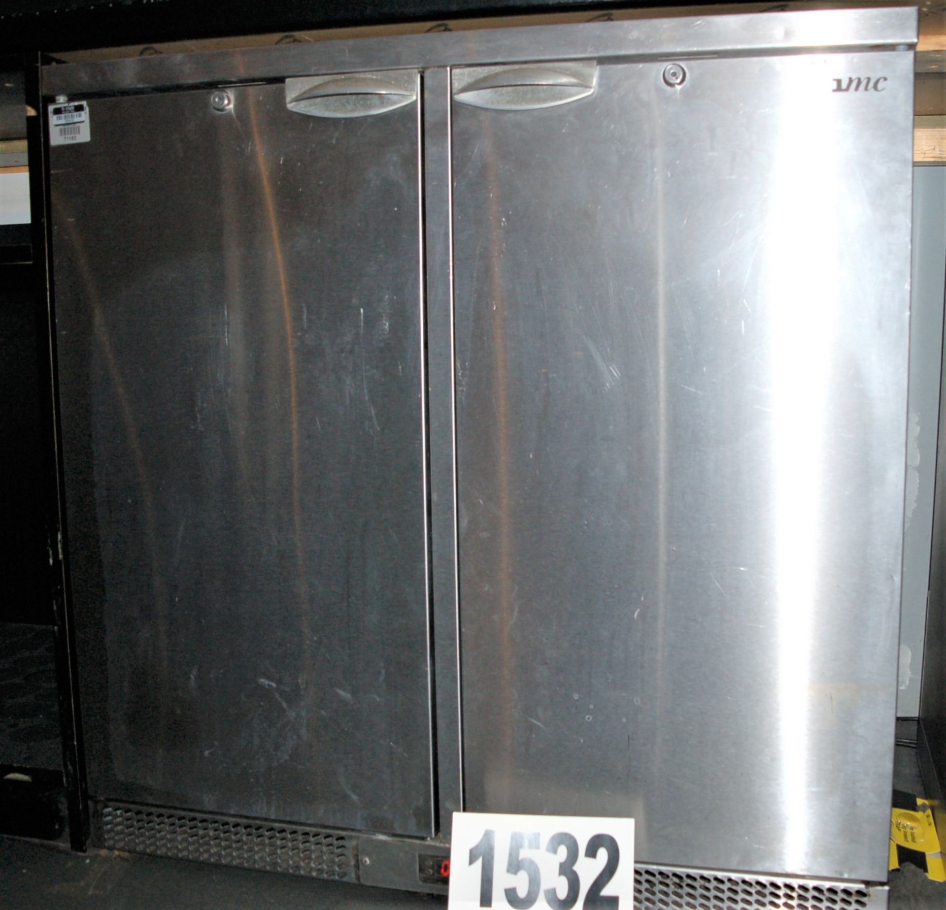 An IMC Mistral Model M190 Commercial Double Door Under Counter Drinks Chiller Cabinet